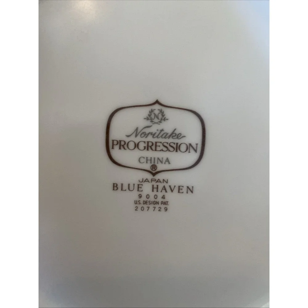 Noritake‎ Progression Blue Haven 9004 Serving Bowl 8.5